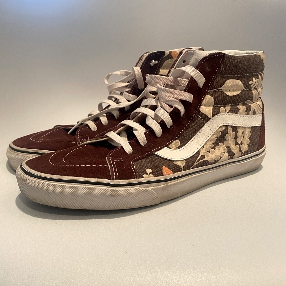 Doren Hi Top Maroon Vans Size 12